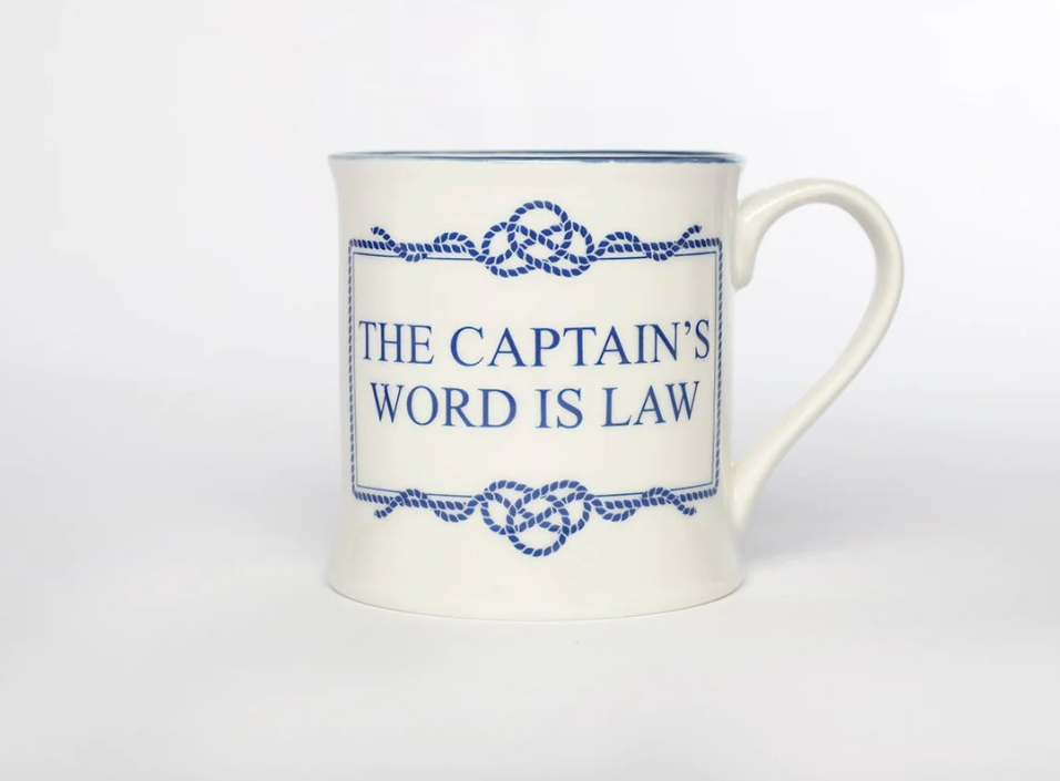 Sea-themed gifts - captains coffee mug