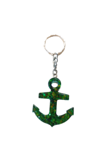 keychain-anchor-silver-green