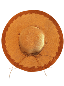 beige-hat-with-brown-side-and-seashells