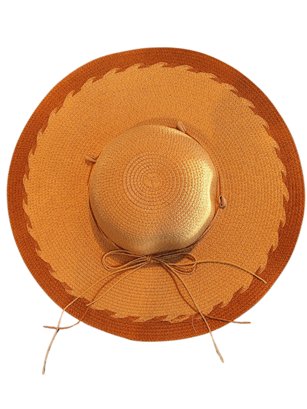 beige-hat-with-brown-side-and-seashells