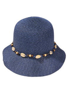 blue-hat-with-seashells