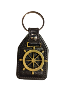 leather-keyring-golden-steering-wheel